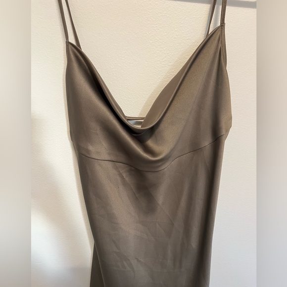 Oak & Fort Lace Up Cowl Mini Dress - Picture 7 of 9